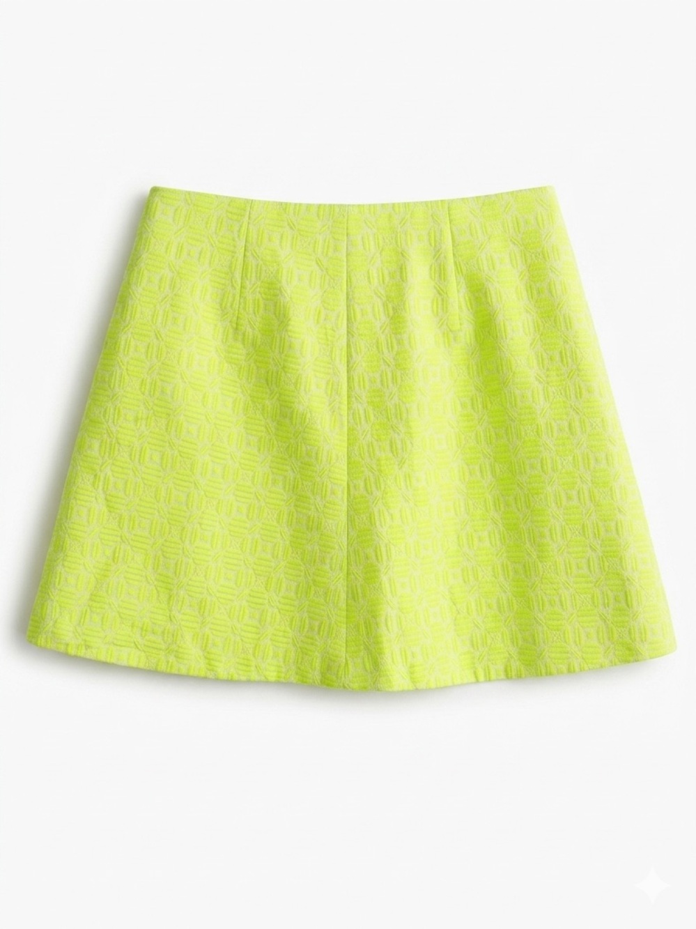 J.Crew Neon Geo Jacquard A-Line Mini Skirt Preppy Barbiecore-Sz 8‎